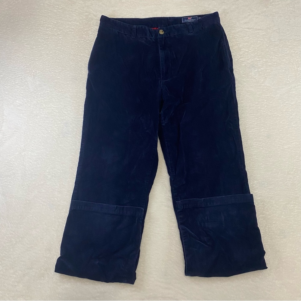 Vineyard Vines Corduroy Club Pants Men's 34x32 Blue 100% Cotton Straight Leg